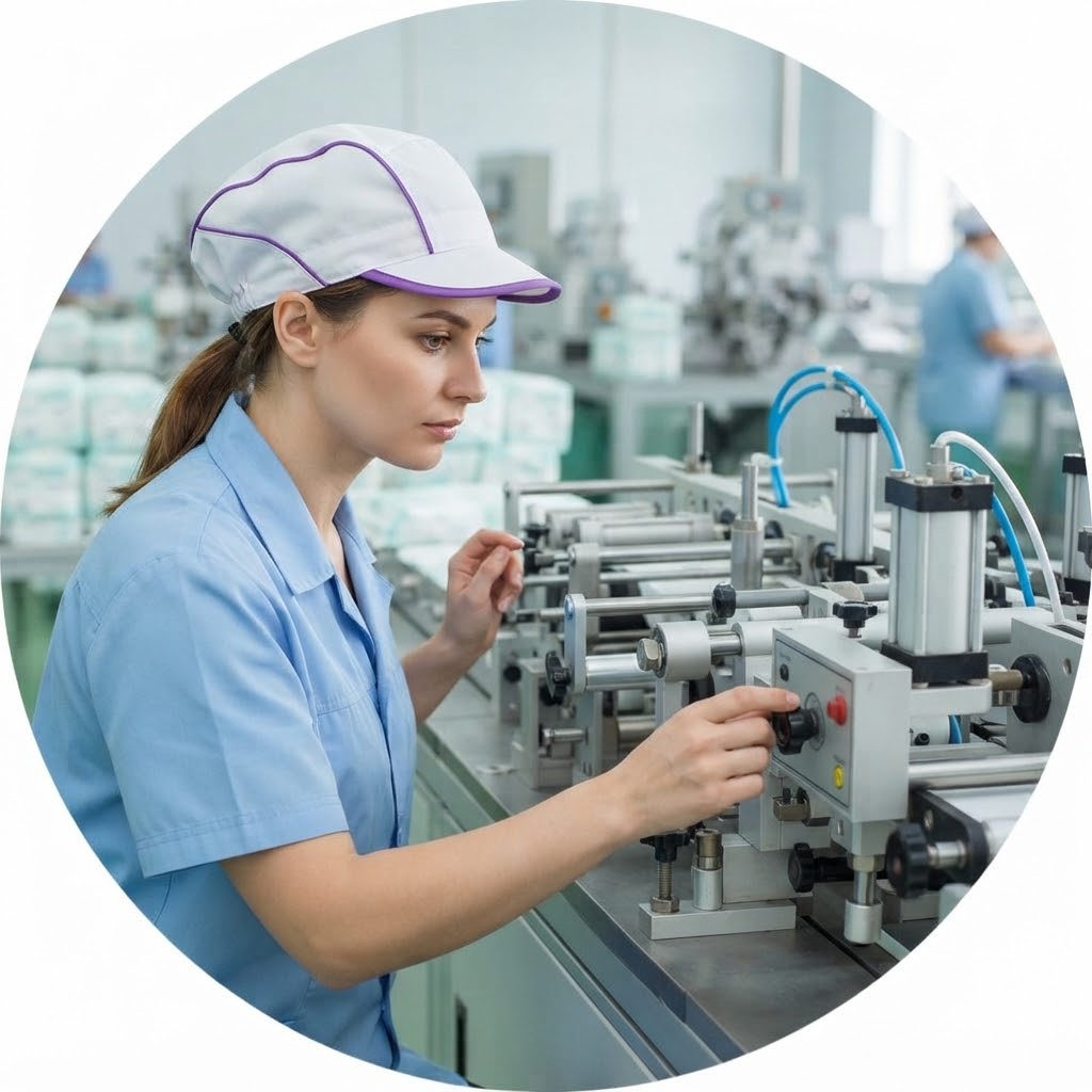 Diaper production machine